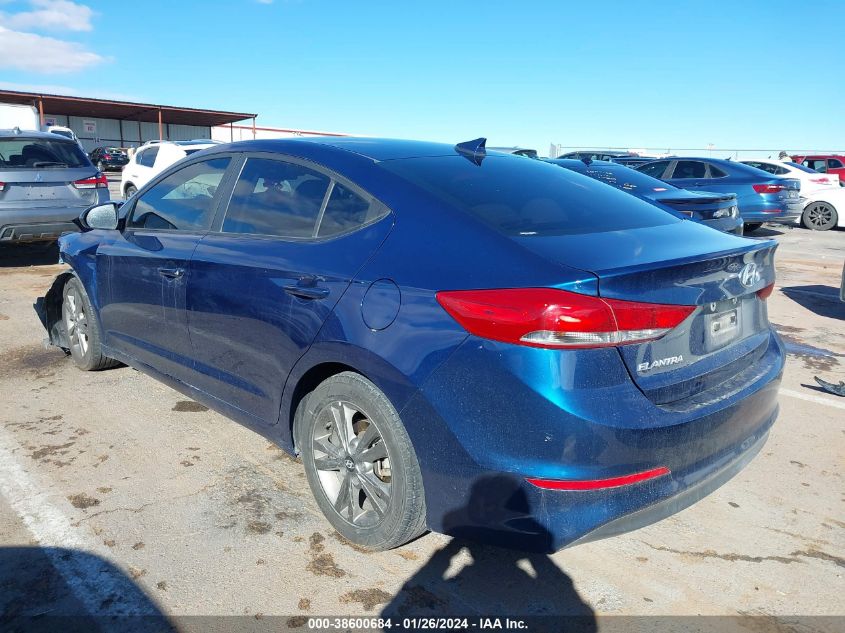 2018 HYUNDAI ELANTRA SEL - 5NPD84LF6JH291707