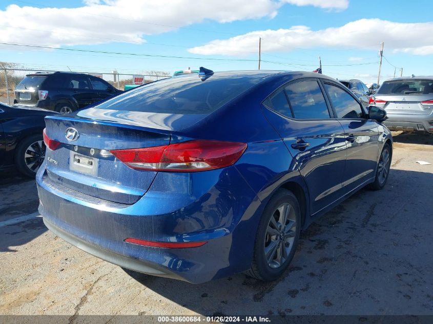 2018 HYUNDAI ELANTRA SEL - 5NPD84LF6JH291707