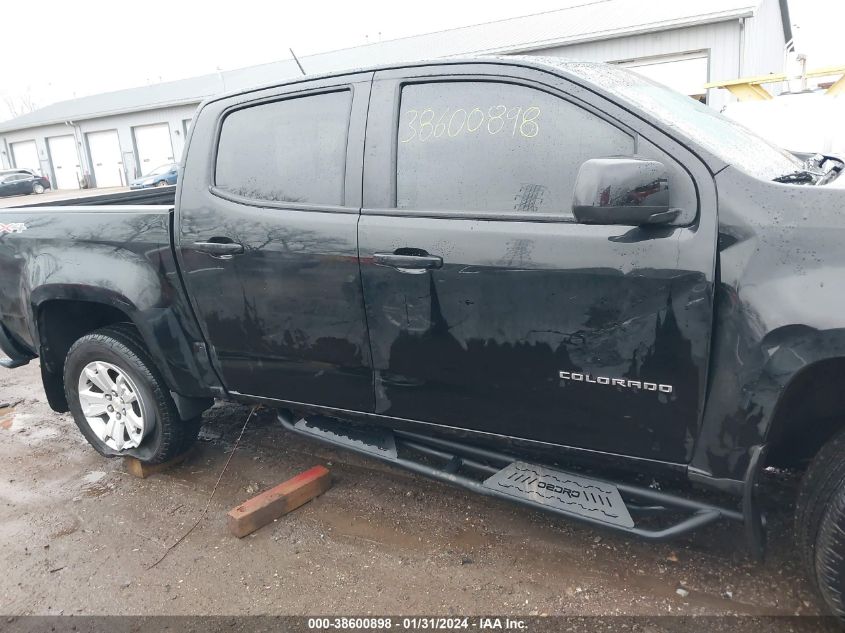 2022 CHEVROLET COLORADO 4WD  SHORT BOX LT - 1GCGTCEN3N1250037