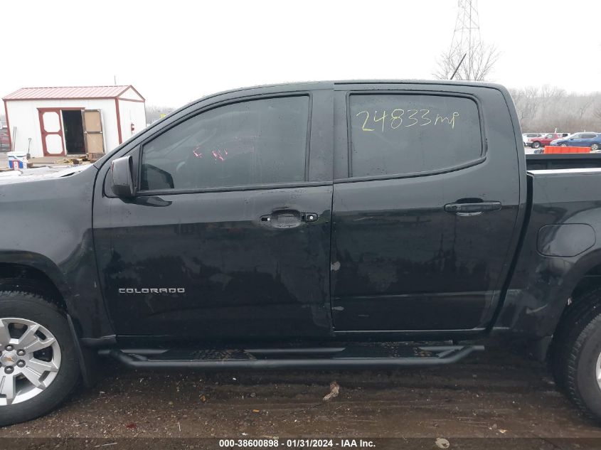 2022 CHEVROLET COLORADO 4WD  SHORT BOX LT - 1GCGTCEN3N1250037