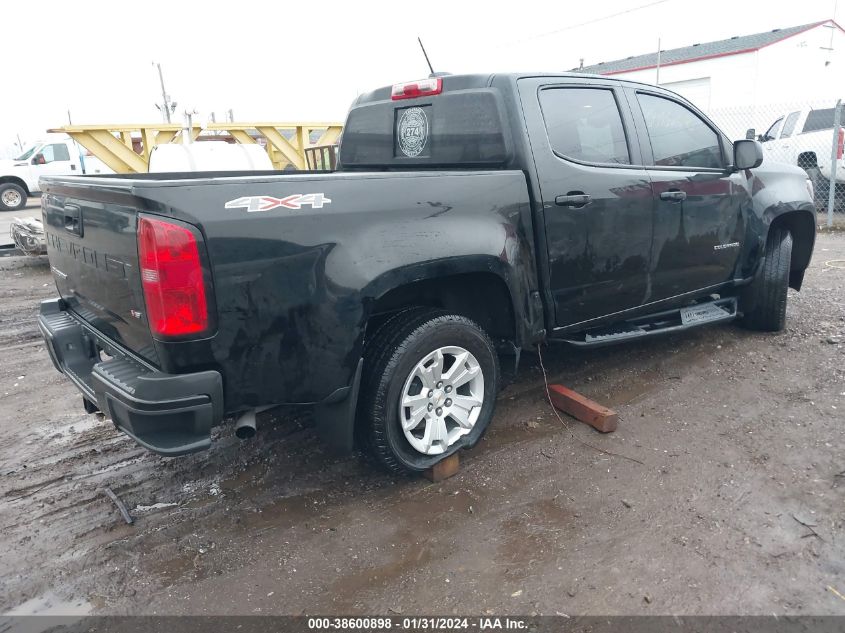2022 CHEVROLET COLORADO 4WD  SHORT BOX LT - 1GCGTCEN3N1250037