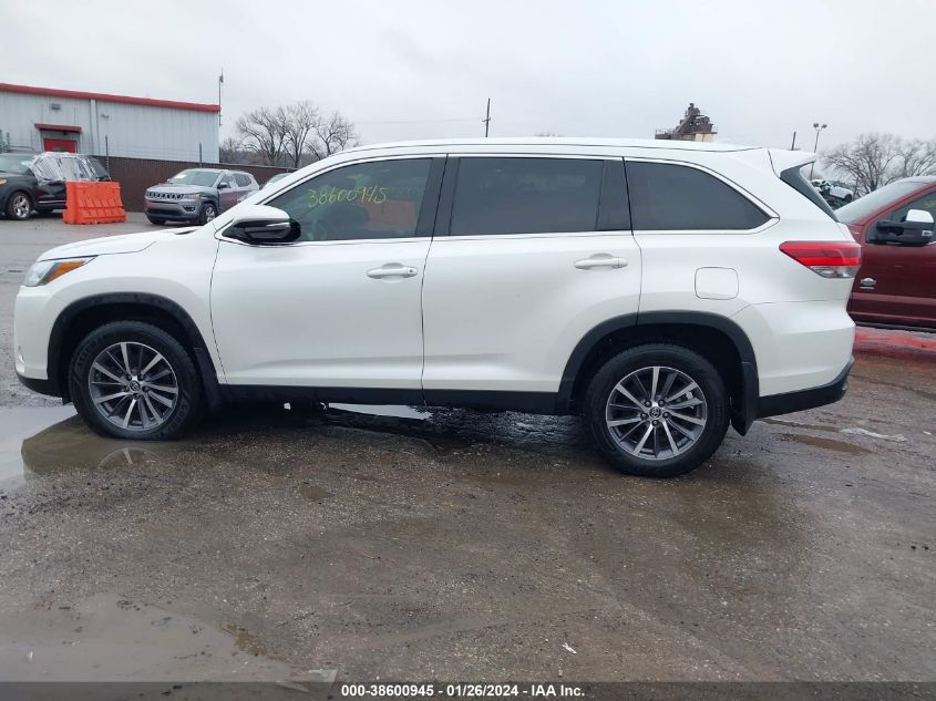 2019 TOYOTA HIGHLANDER SE/XLE - 5TDJZRFHXKS997407