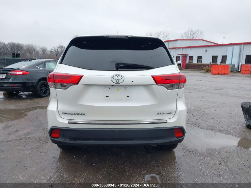 2019 TOYOTA HIGHLANDER SE/XLE - 5TDJZRFHXKS997407