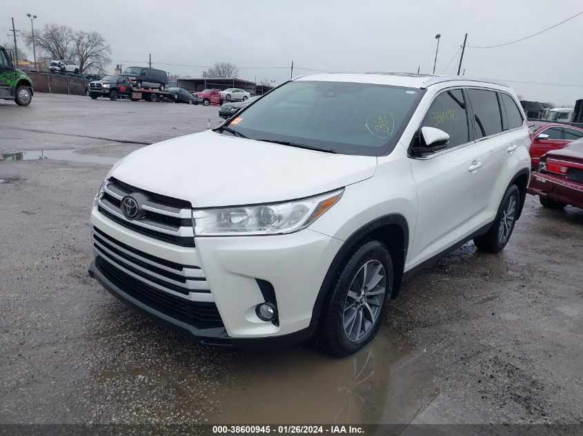 2019 TOYOTA HIGHLANDER SE/XLE - 5TDJZRFHXKS997407