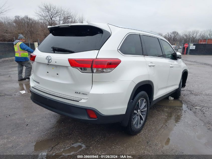 2019 TOYOTA HIGHLANDER SE/XLE - 5TDJZRFHXKS997407