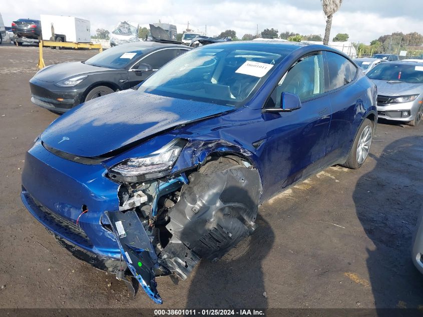 2022 TESLA MODEL Y - 7SAYGDEE1NF429962