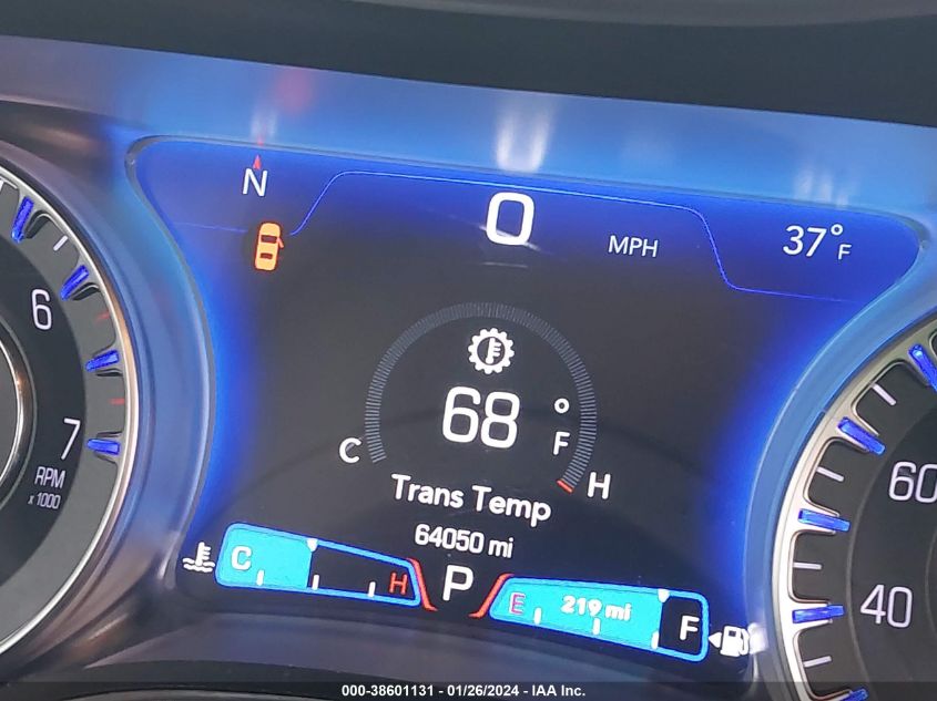 2019 CHRYSLER 300 TOURING - 2C3CCAAGXKH666307