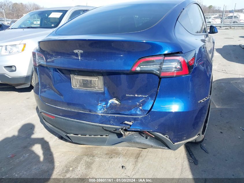 2021 TESLA MODEL Y LONG RANGE DUAL MOTOR ALL-WHEEL DRIVE - 5YJYGDEE7MF261269
