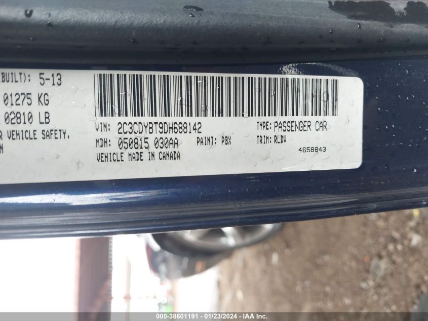 2013 DODGE CHALLENGER R/T - 2C3CDYBT9DH688142