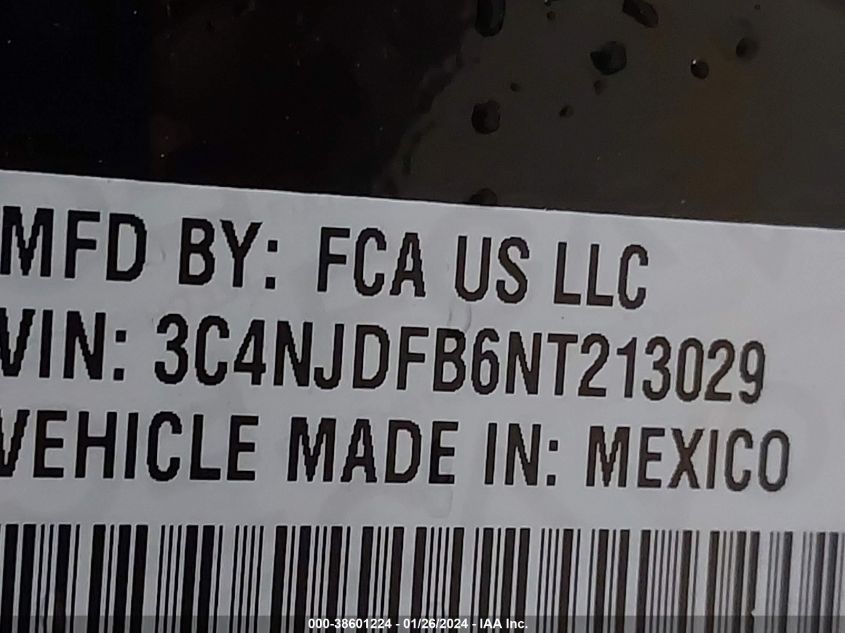 2022 JEEP COMPASS LATITUDE LUX - 3C4NJDFB6NT213029