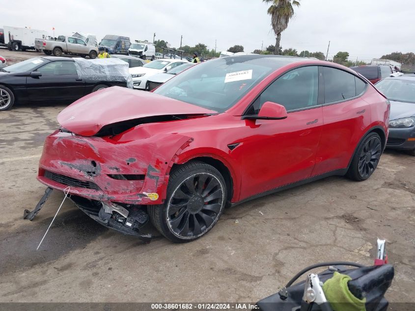 2022 TESLA MODEL Y PERFORMANCE DUAL MOTOR ALL-WHEEL DRIVE - 7SAYGDEF8NF342052