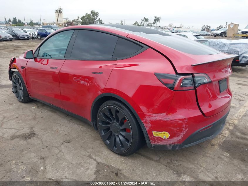2022 TESLA MODEL Y PERFORMANCE DUAL MOTOR ALL-WHEEL DRIVE - 7SAYGDEF8NF342052