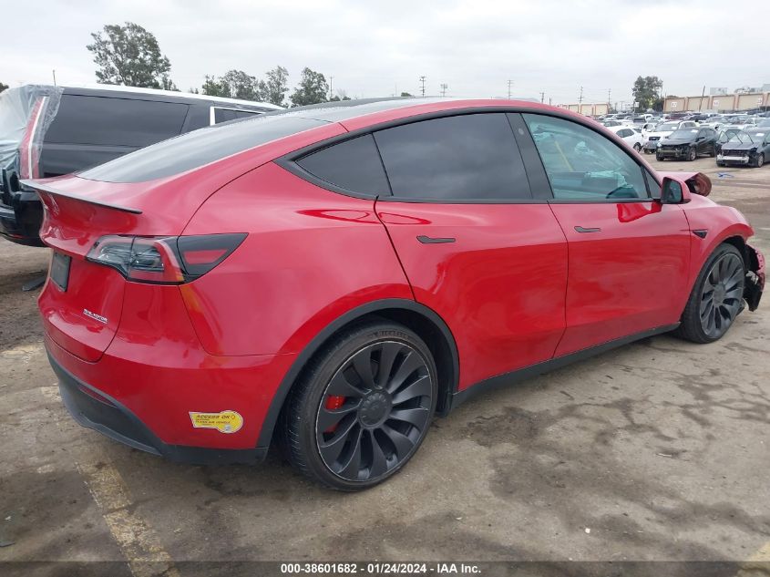 2022 TESLA MODEL Y PERFORMANCE DUAL MOTOR ALL-WHEEL DRIVE - 7SAYGDEF8NF342052