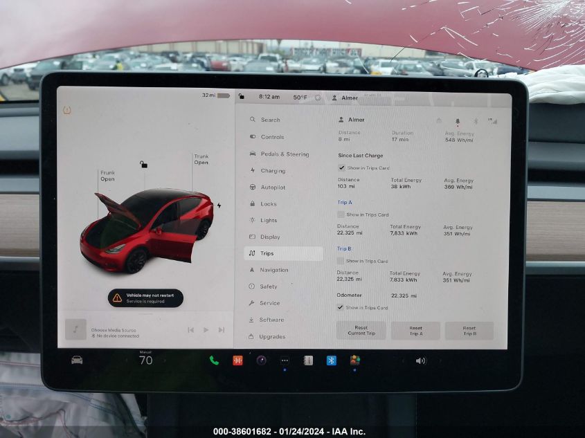 2022 TESLA MODEL Y PERFORMANCE DUAL MOTOR ALL-WHEEL DRIVE - 7SAYGDEF8NF342052