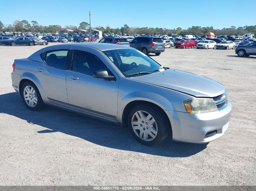 2013 DODGE AVENGER SE - 1C3CDZAB0DN547675