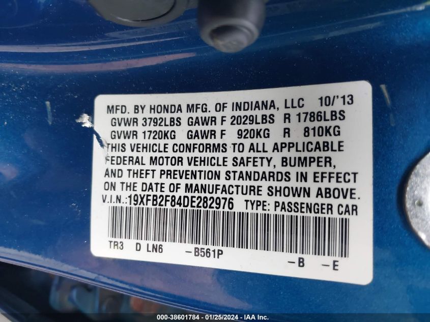 2013 HONDA CIVIC EX - 19XFB2F84DE282976