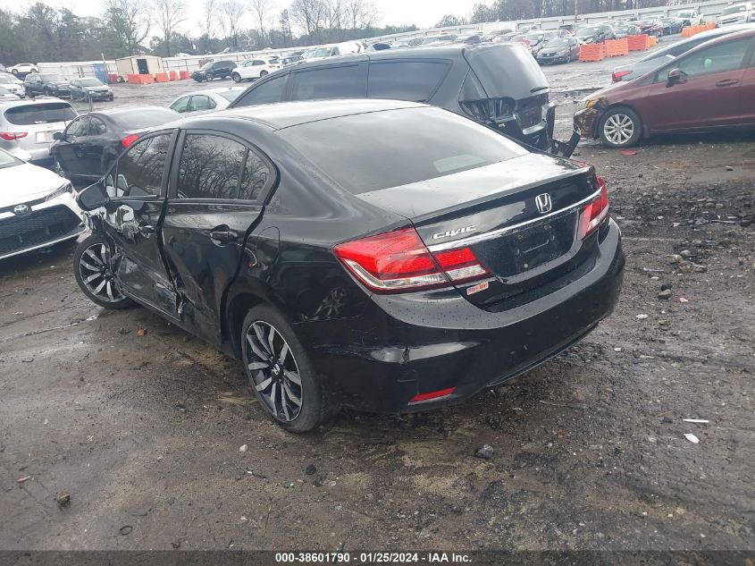 2015 HONDA CIVIC EXL - 2HGFB2F9XFH529631