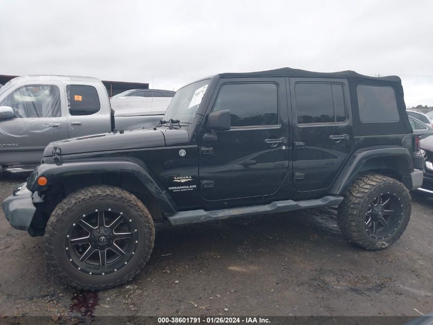 2013 JEEP WRANGLER UNLIMITED SAHARA - 1C4BJWEG9DL705916