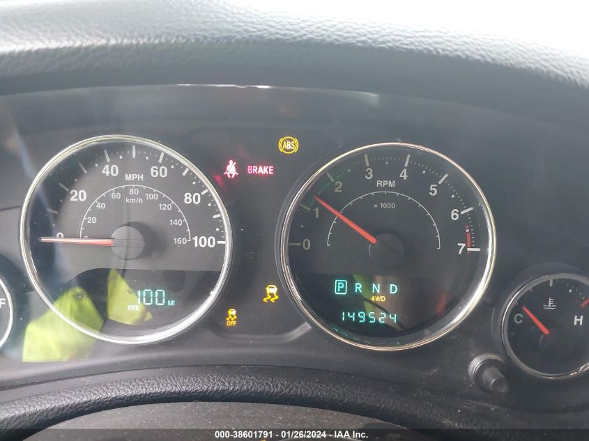 2013 JEEP WRANGLER UNLIMITED SAHARA - 1C4BJWEG9DL705916