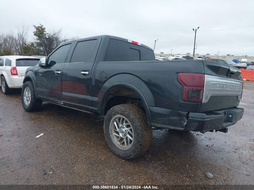 2020 FORD F-150 PLATINUM - 1FTEW1E44LFB42553