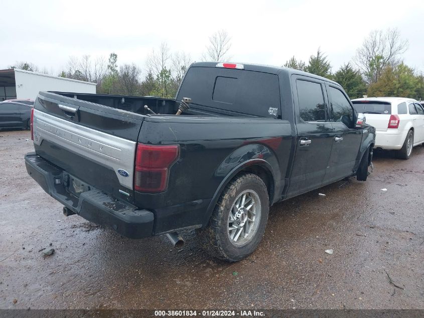 2020 FORD F-150 PLATINUM - 1FTEW1E44LFB42553