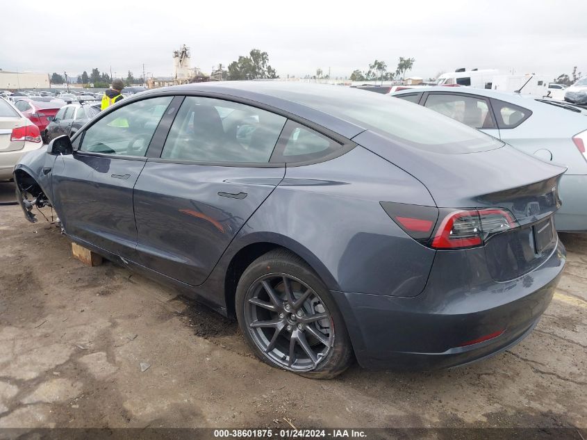 2023 TESLA MODEL 3 REAR-WHEEL DRIVE - 5YJ3E1EA1PF707514