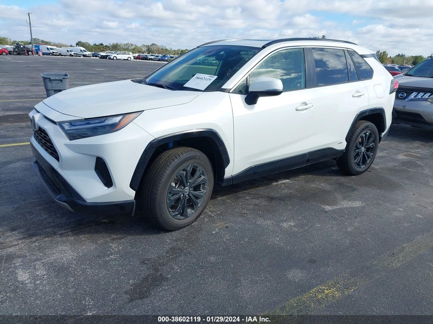 VIN JTM16RFV6ND533934 2022 TOYOTA RAV4 SE HYBRID