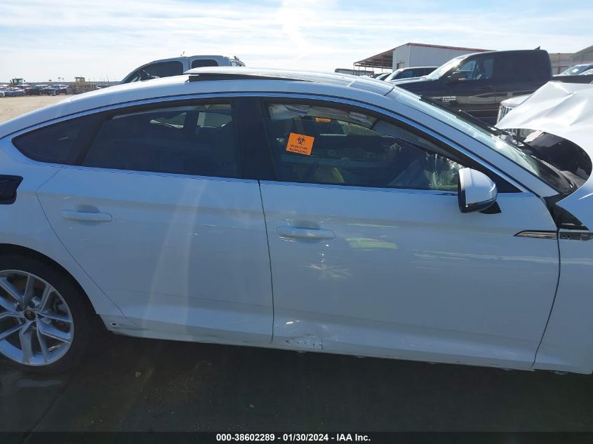 2023 AUDI A5 SPORTBACK PREMIUM 45 TFSI S LINE QUATTRO S TRONIC - WAUDACF58PA055848