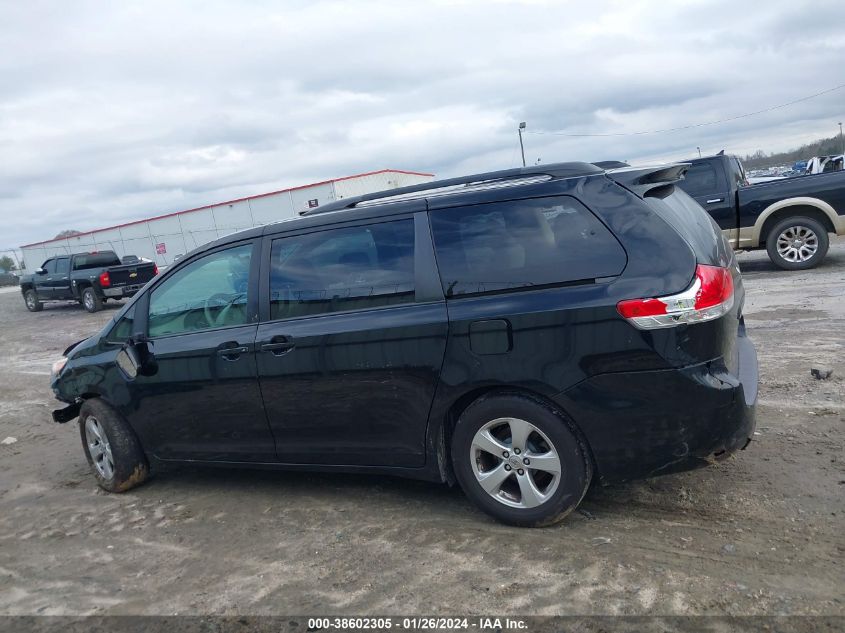 2013 TOYOTA SIENNA LE V6 8 PASSENGER - 5TDKK3DC2DS361340