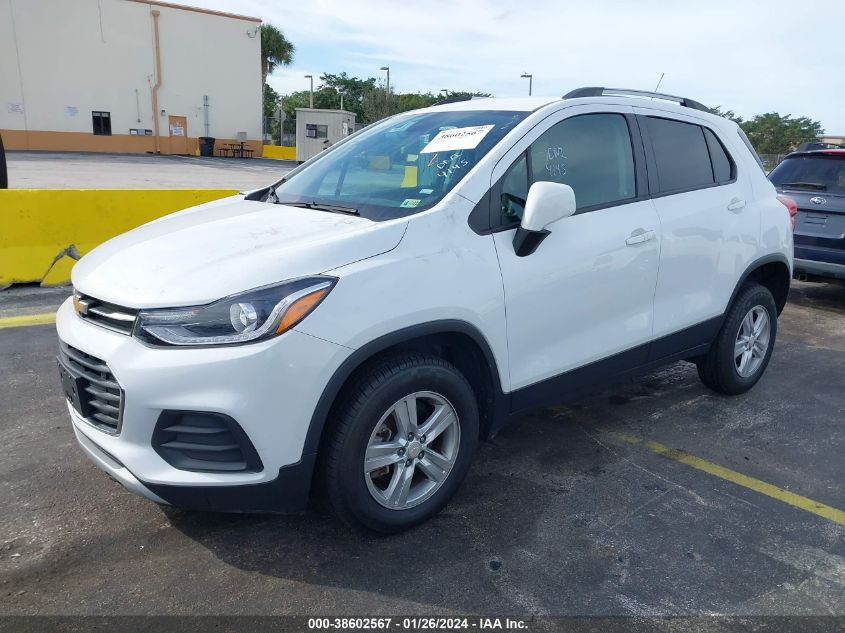 2021 CHEVROLET TRAX LT - KL7CJPSM3MB364228