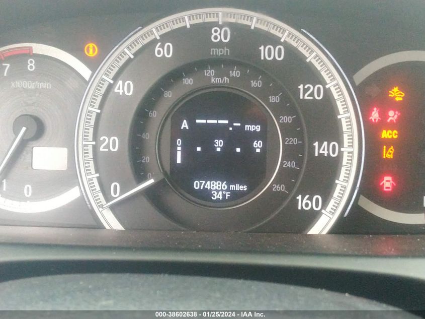 2016 HONDA ACCORD EXL - 1HGCR2F98GA183108