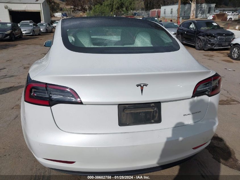 2022 TESLA MODEL 3 - 5YJ3E1EBXNF182586