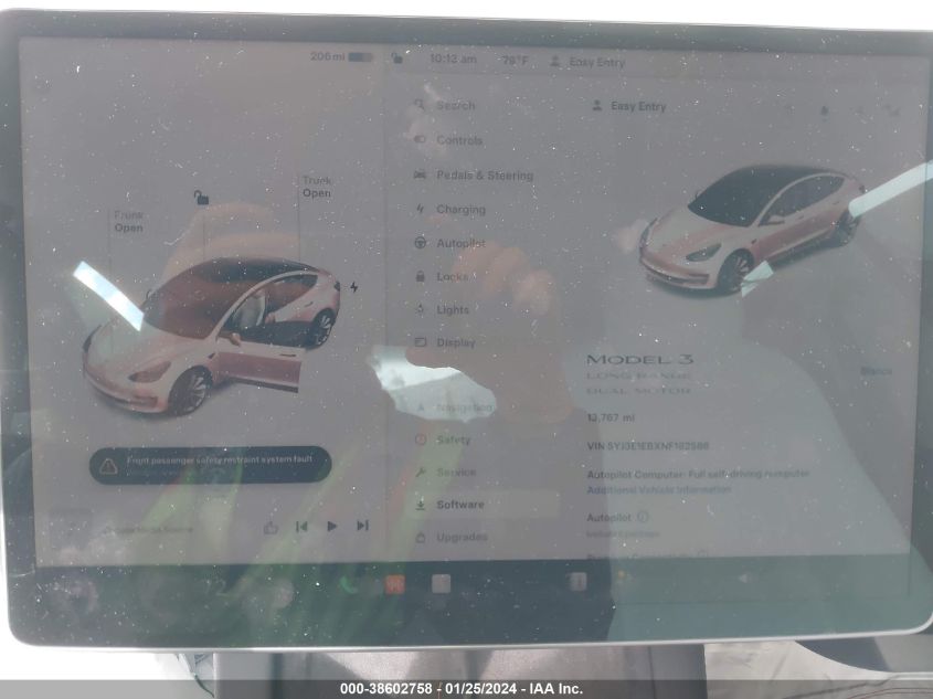 2022 TESLA MODEL 3 - 5YJ3E1EBXNF182586