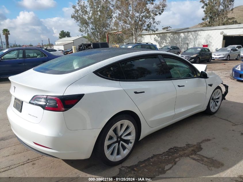 2022 TESLA MODEL 3 - 5YJ3E1EBXNF182586