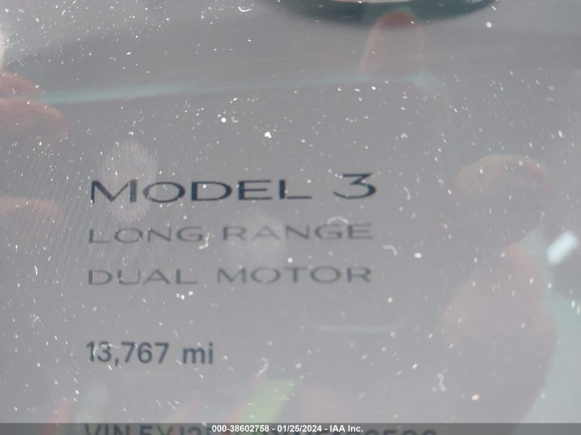 2022 TESLA MODEL 3 - 5YJ3E1EBXNF182586