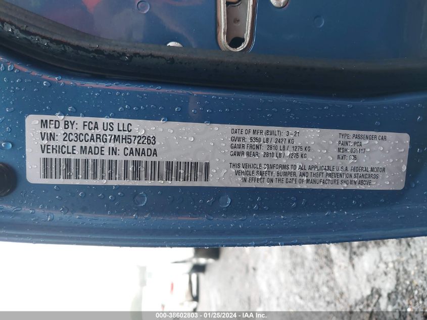 2021 CHRYSLER 300 TOURING - 2C3CCARG7MH572263