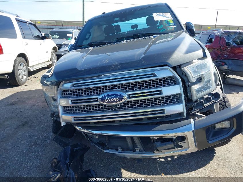 2016 FORD F-150 PLATINUM - 1FTEW1CGXGFA12084