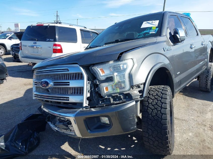 2016 FORD F-150 PLATINUM - 1FTEW1CGXGFA12084