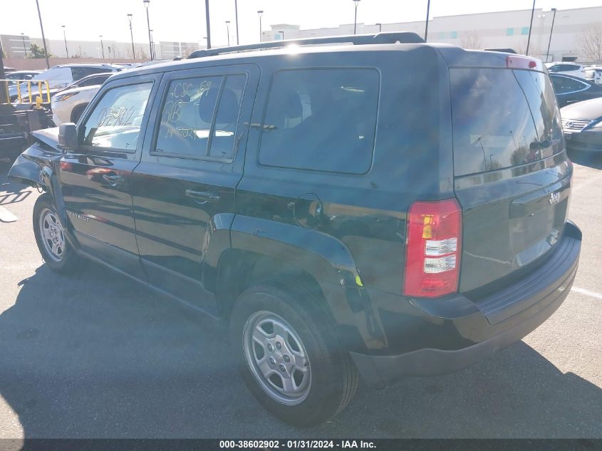 2015 JEEP PATRIOT SPORT - 1C4NJPBBXFD368357