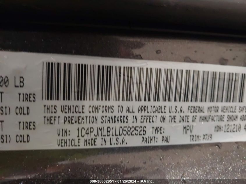 2020 JEEP CHEROKEE LATITUDE PLUS - 1C4PJMLB1LD582526