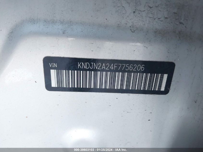 2015 KIA SOUL - KNDJN2A24F7756206