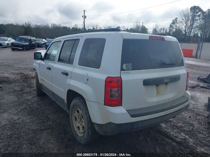 2014 JEEP PATRIOT SPORT - 1C4NJPBAXED509966