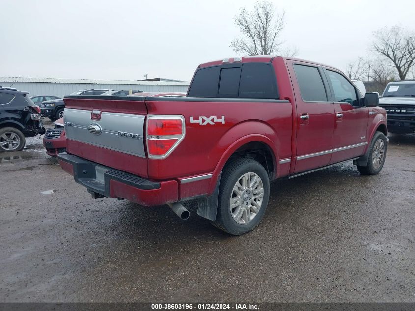 2013 FORD F-150 PLATINUM - 1FTFW1ET0DFD82213