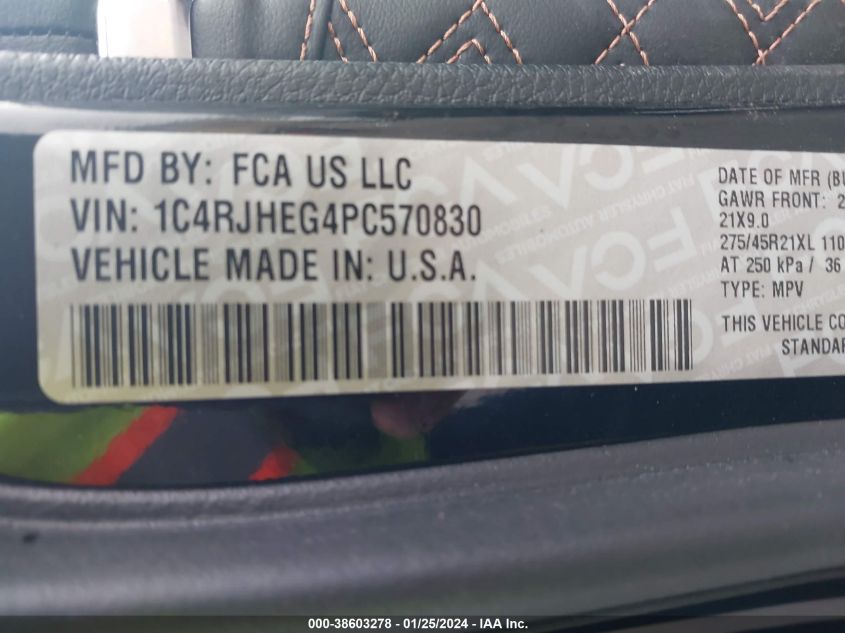 2023 JEEP GRAND CHEROKEE SUMMIT/SUMMIT RESERVE - 1C4RJHEG4PC570830