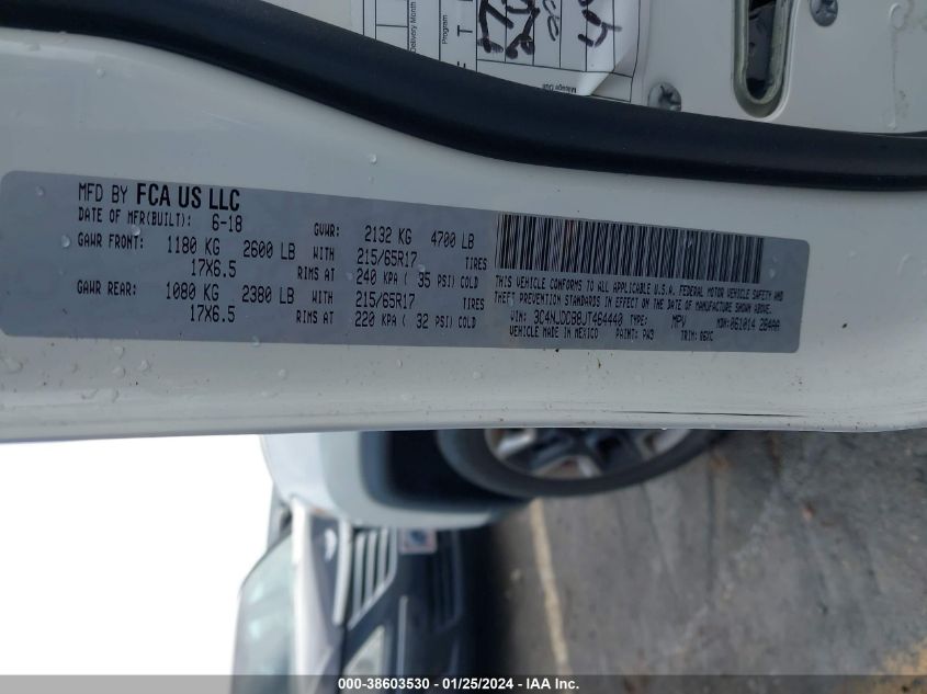 2018 JEEP COMPASS TRAILHAWK 4X4 - 3C4NJDDB8JT464440