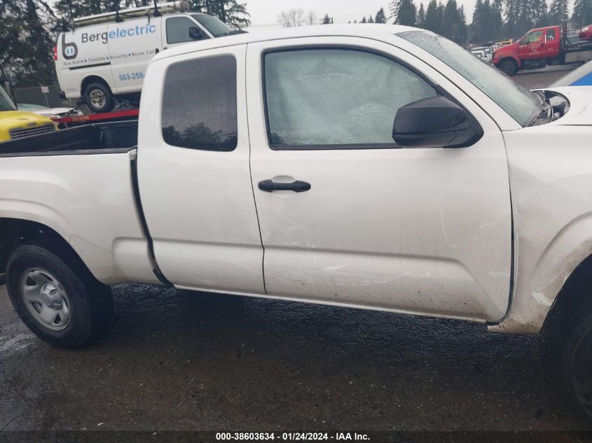 2022 TOYOTA TACOMA SR - 3TYRX5GN4NT046683