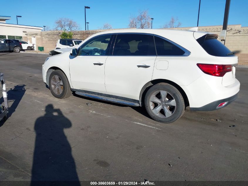 2015 ACURA MDX - 5FRYD3H27FB009320