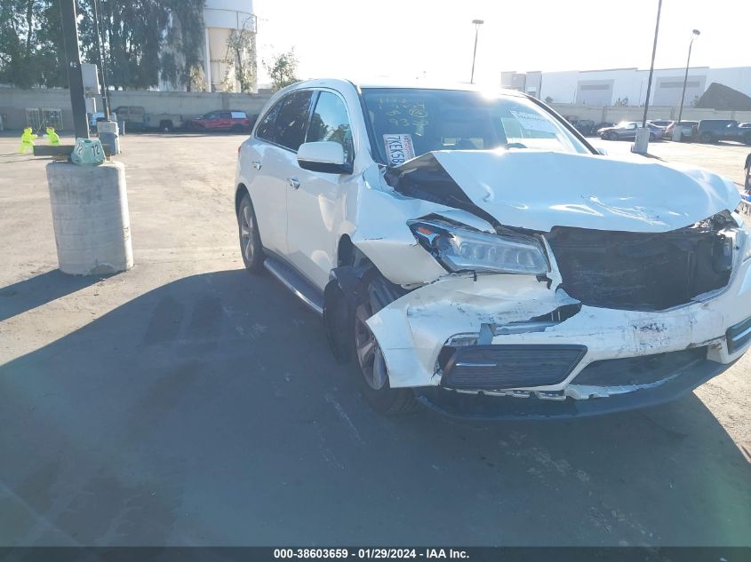 2015 ACURA MDX - 5FRYD3H27FB009320