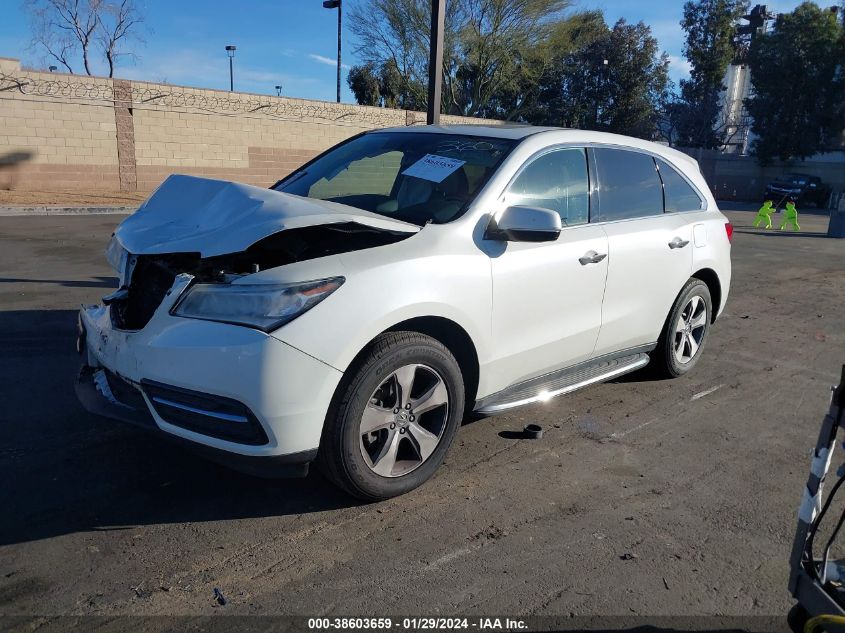2015 ACURA MDX - 5FRYD3H27FB009320