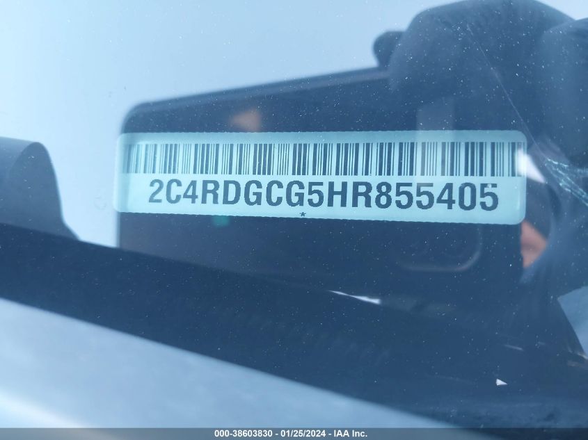 2017 DODGE GRAND CARAVAN SXT - 2C4RDGCG5HR855405